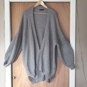 Cozy rib oversized boyfriend cardigan